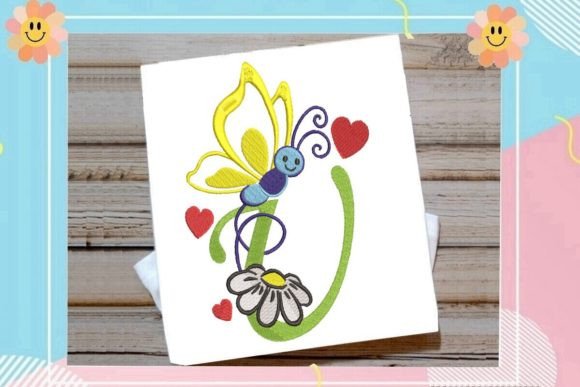 Butterfly U Letter Monogram: A Delicate Touch for Craft Fair Favorites