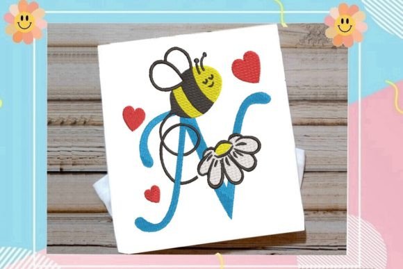 Cute Bee N Letter Monogram: A Sweet Touch for Personalized Gifts