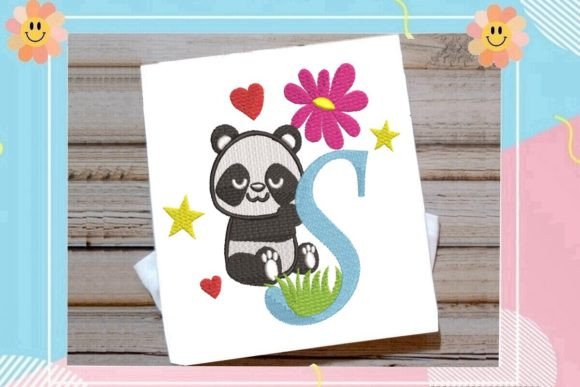 Cute Panda Monogram S Letter Review for Boutique Sweatshirts