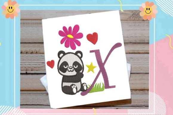 Cute Panda Monogram X Letter Review for Boutique Apparel