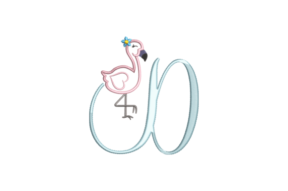 Flamingo Alphabet D: A Seasonal Embroidery Gem