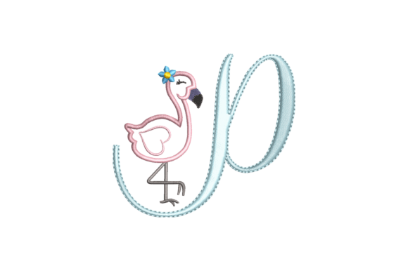 Flamingo Alphabet P: A Seasonal Embroidery Gem