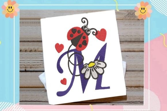 Ladybug M Letter Monogram: A Sweet Spot for Craft Fair Sellers