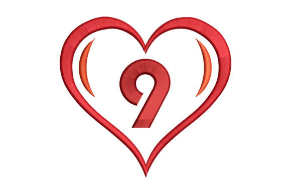 Monogram Number 9: A Heartfelt Choice for Personalized Embroidery