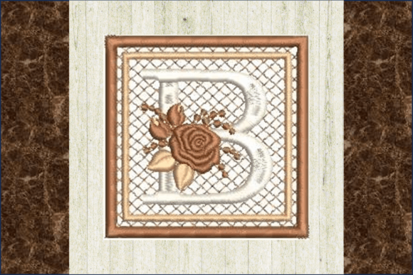 Rose Mini Quilt-B: A Charming Addition to Personalized Embroidery