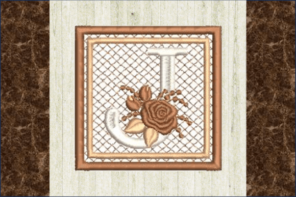 Rose Mini Quilt - J: A Craft Fair Embroidery Gem
