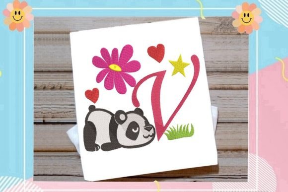 The Cute Panda Monogram V Letter: A Designer’s Review for Handmade Gifts